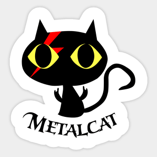 Metal cat Sticker